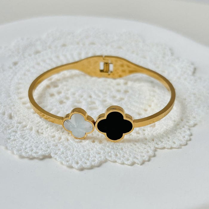 Double Motif Clover Bracelet