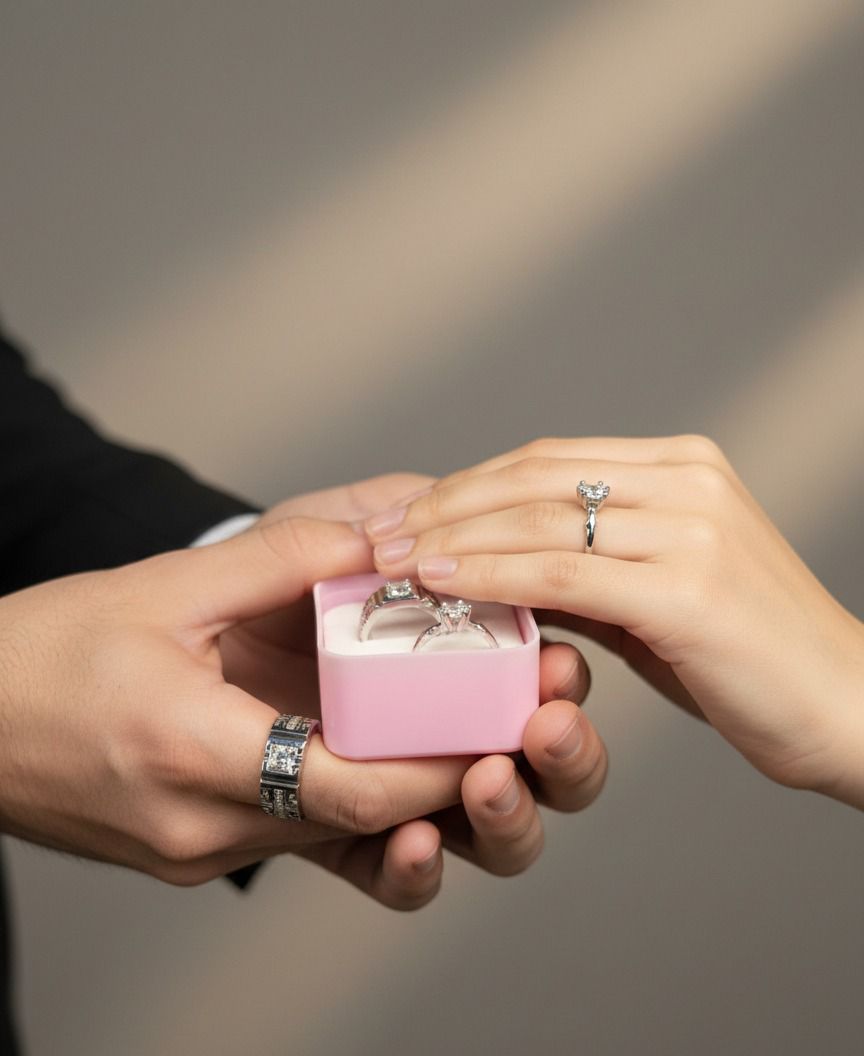 King And Queen Couple Rings