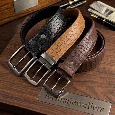 The Heritage Textured Leather Belt