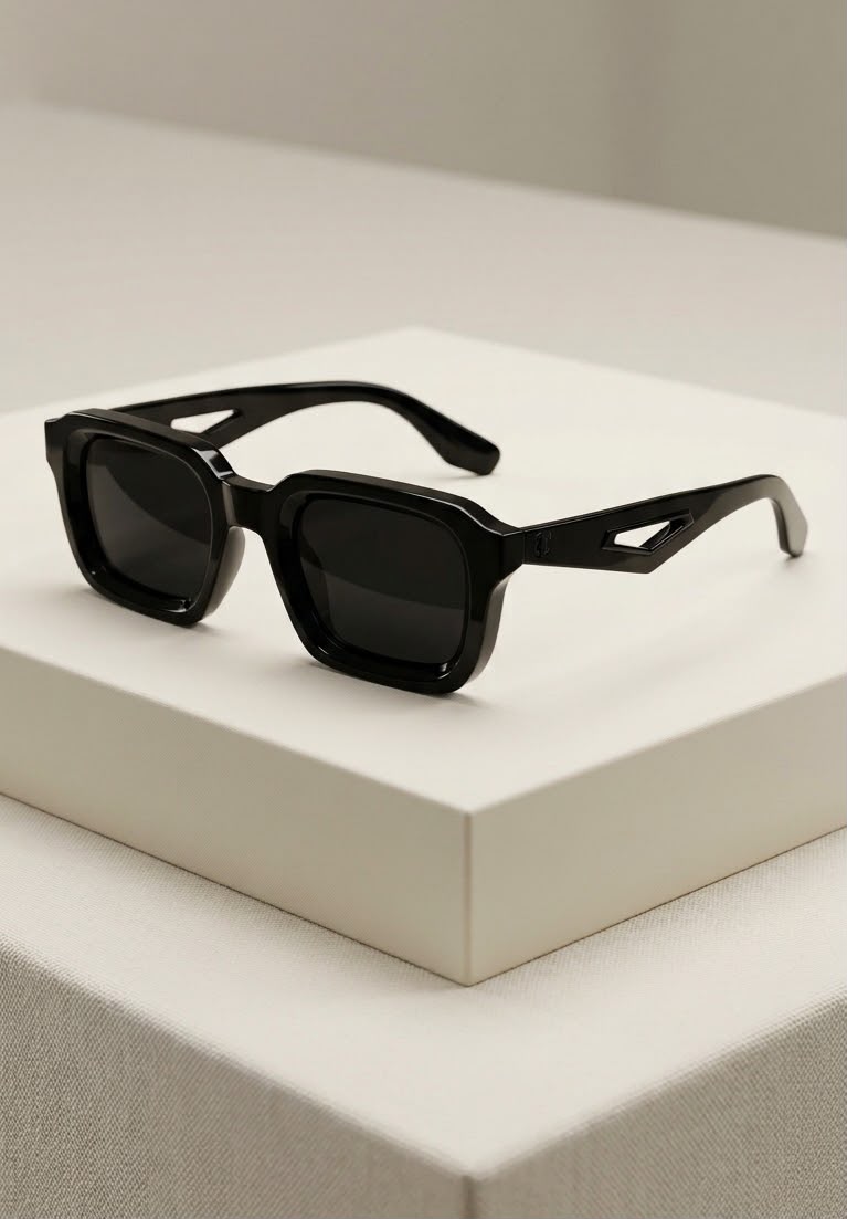 Bold Cut-Out Square Sunglass