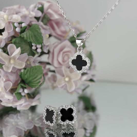 Alhambra-Style Clover Motif Jewelry Set