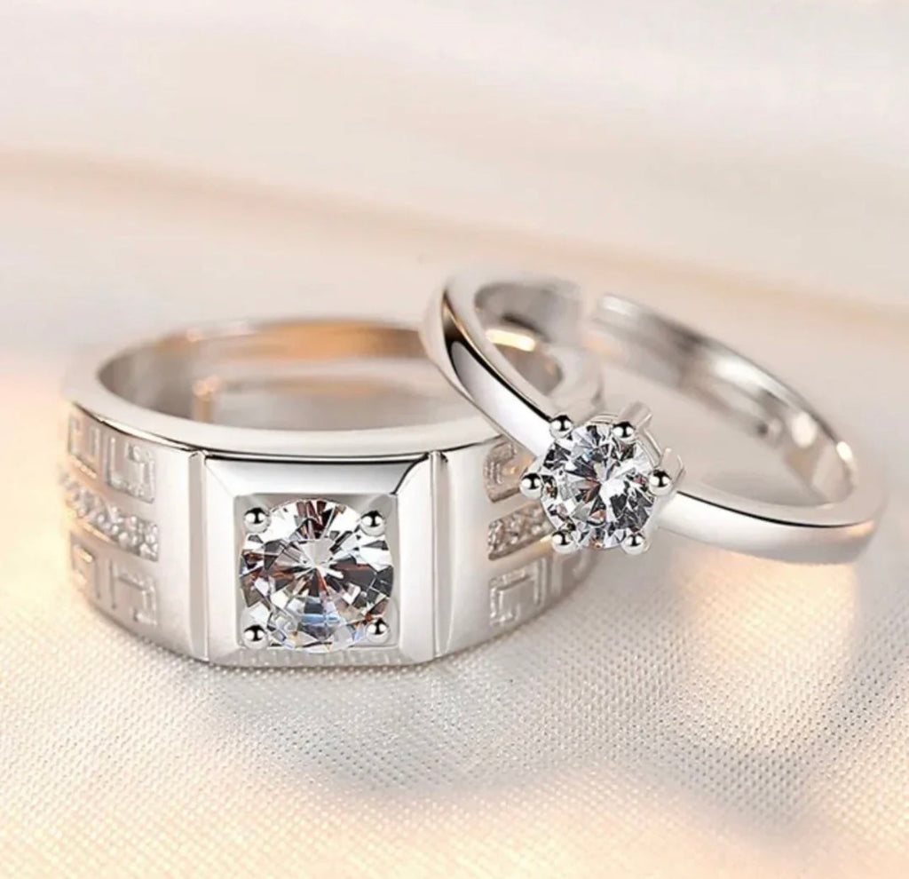 King And Queen Couple Rings