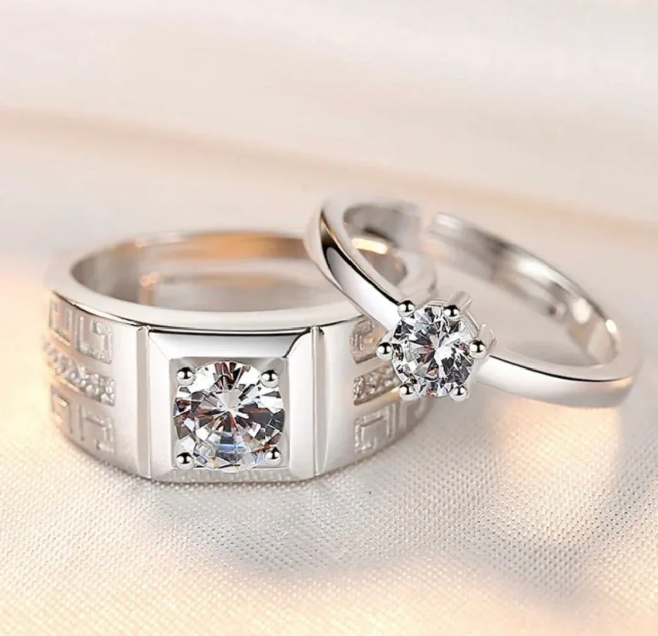 King And Queen Couple Rings