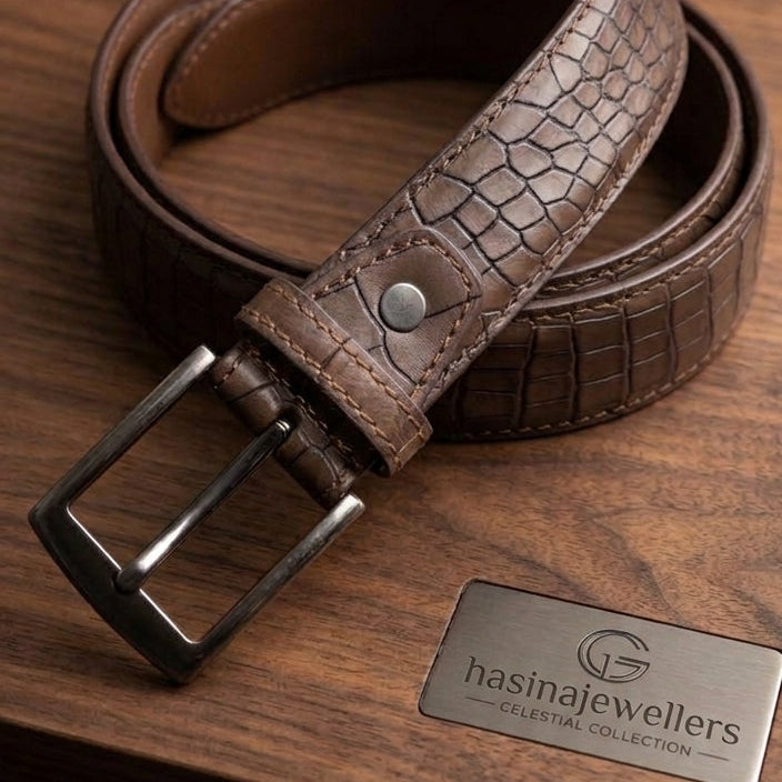 The Heritage Textured Leather Belt