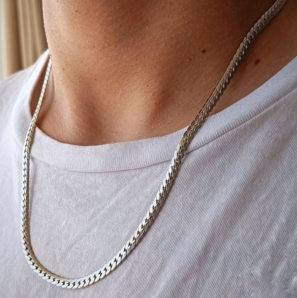 Bold Metallic Cuban Chain