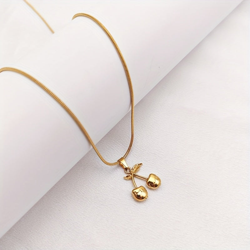 Gold Cherry Shape Pendant