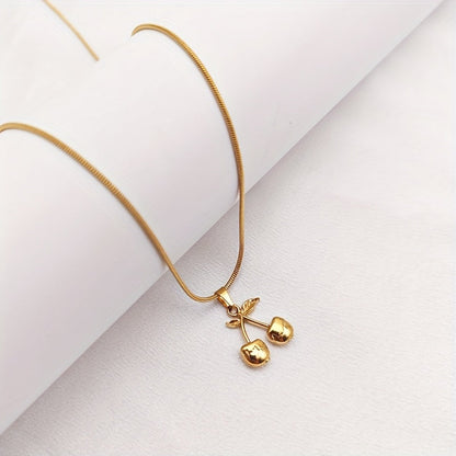 Gold Cherry Shape Pendant