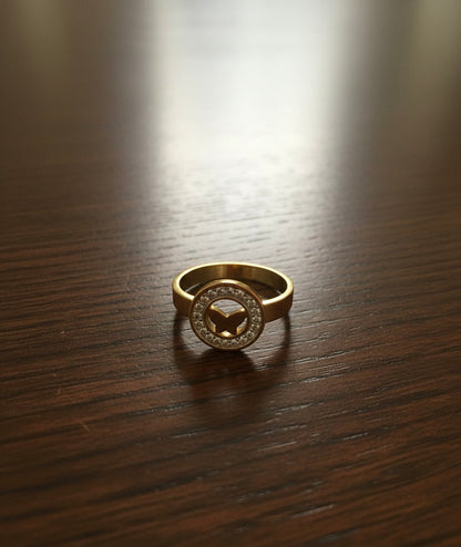 Aura Butterfly Medallion Ring