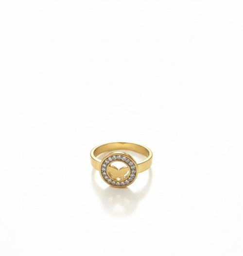 Aura Butterfly Medallion Ring