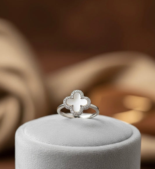 Sweet Style Mother-of-Pearl Cover Ring