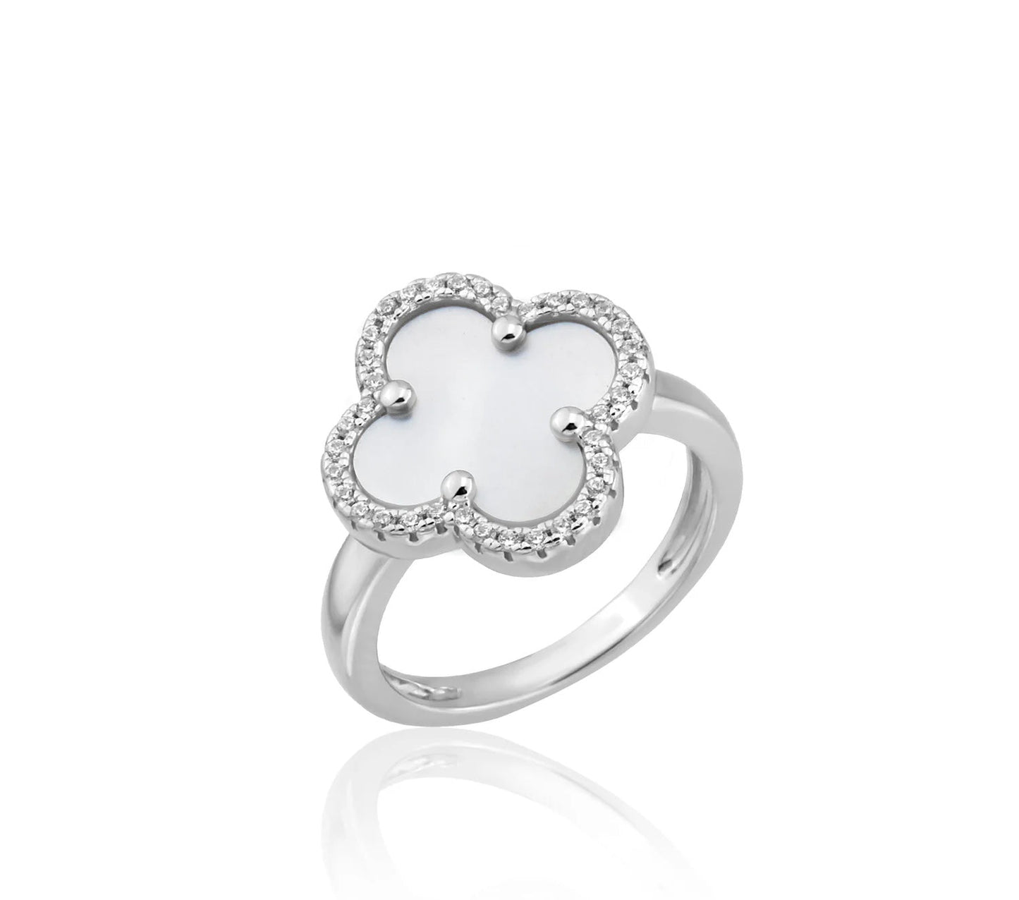 Sweet Style Mother-of-Pearl Cover Ring