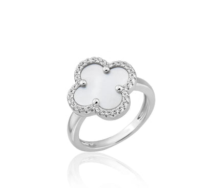 Sweet Style Mother-of-Pearl Cover Ring