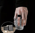 Men’s Square Black Onyx Signet Ring