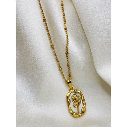 Vintage-Style Aurora Flower Tulip Pendant