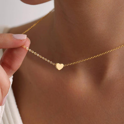 Natural Mother-of-Pearl Heart Necklace
