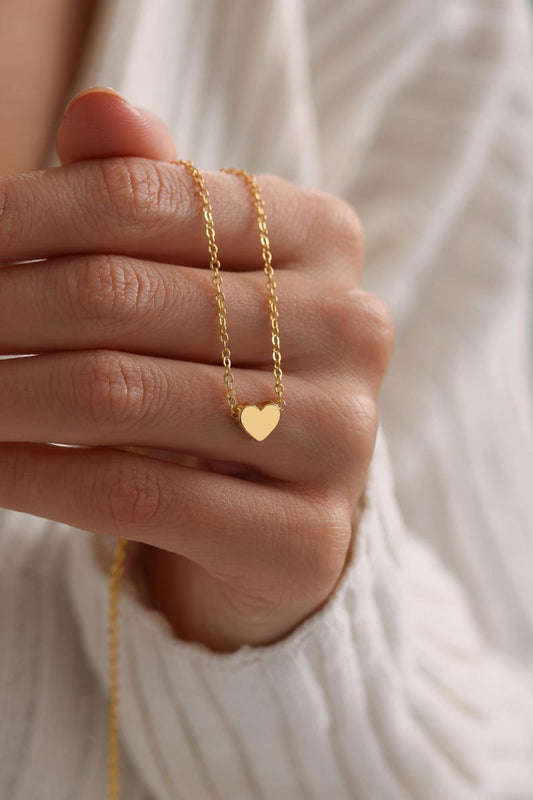 Natural Mother-of-Pearl Heart Necklace