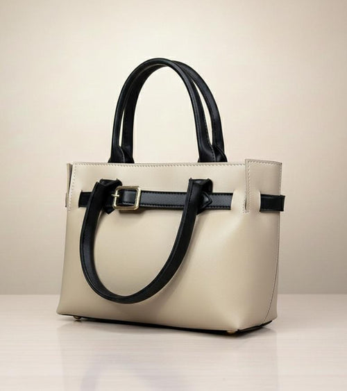 Buckled Belted Tote Bag Set