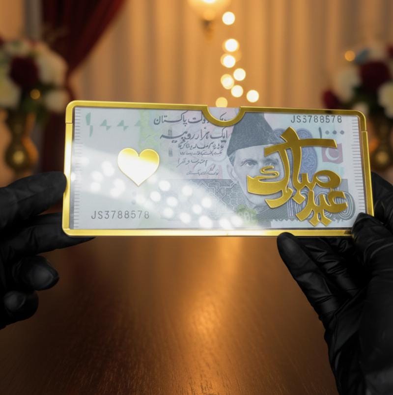 Royal White Eidi Card (2-PCS)