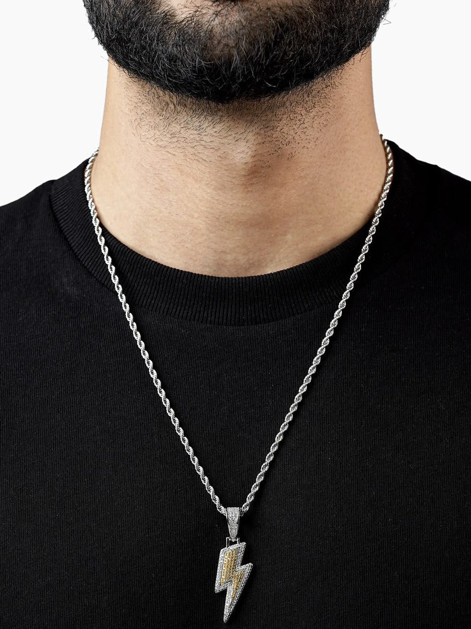 Diamond Ligtining Bolt Necklace