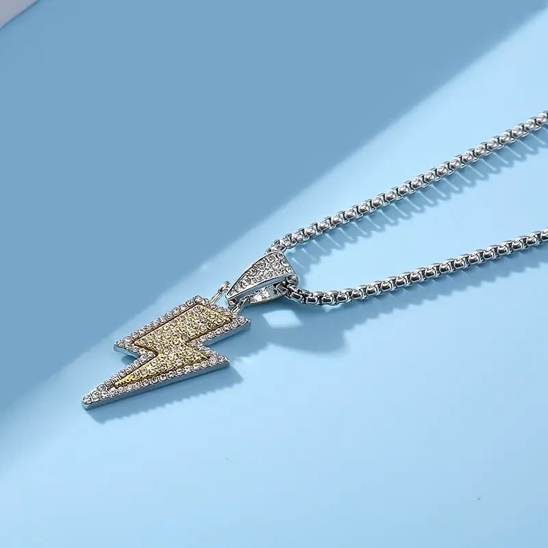 Diamond Ligtining Bolt Necklace
