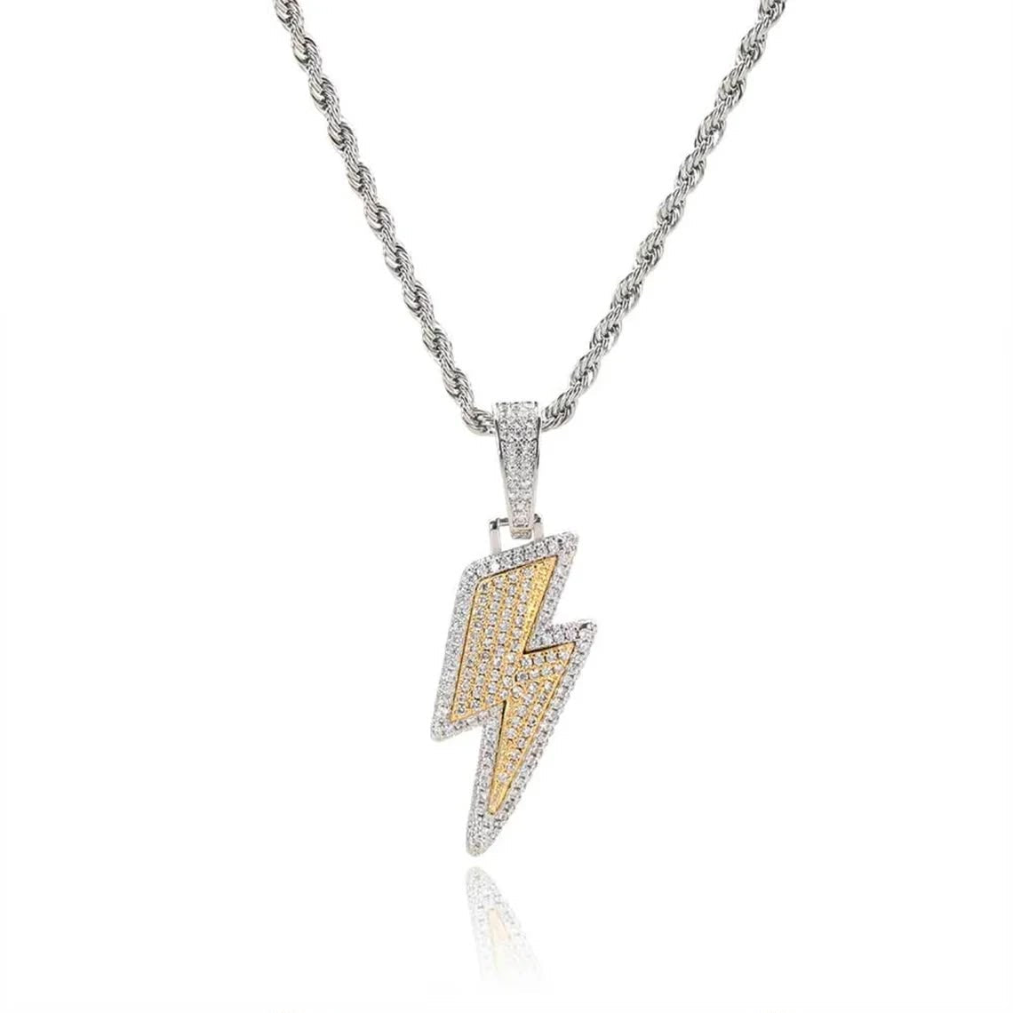 Diamond Ligtining Bolt Necklace