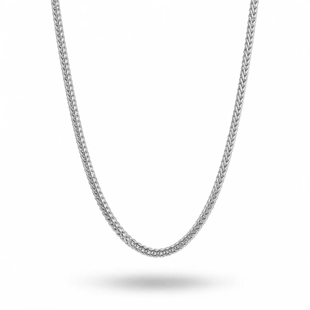 Silver Franco Link Chain Necklace