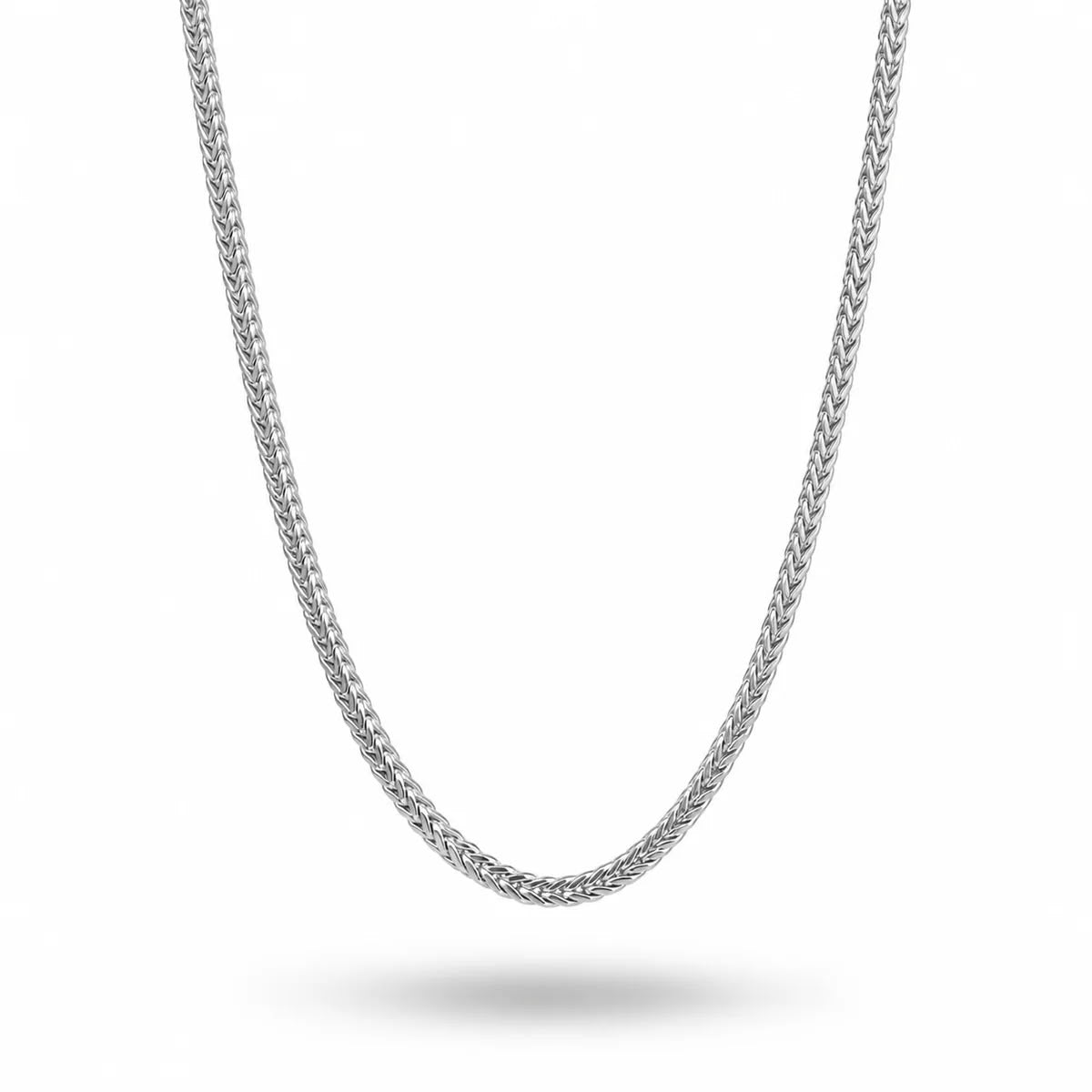 Silver Franco Link Chain Necklace