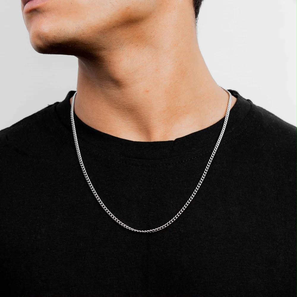 Silver Franco Link Chain Necklace