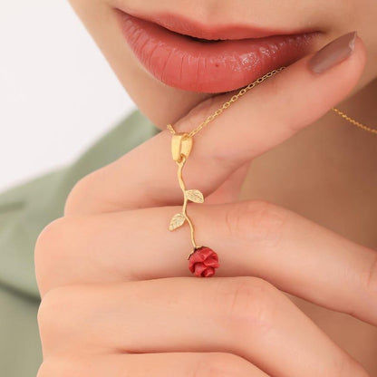 Falling Rose Pendant
