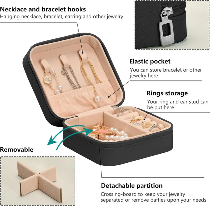 Portable Mini Jewelry Box
