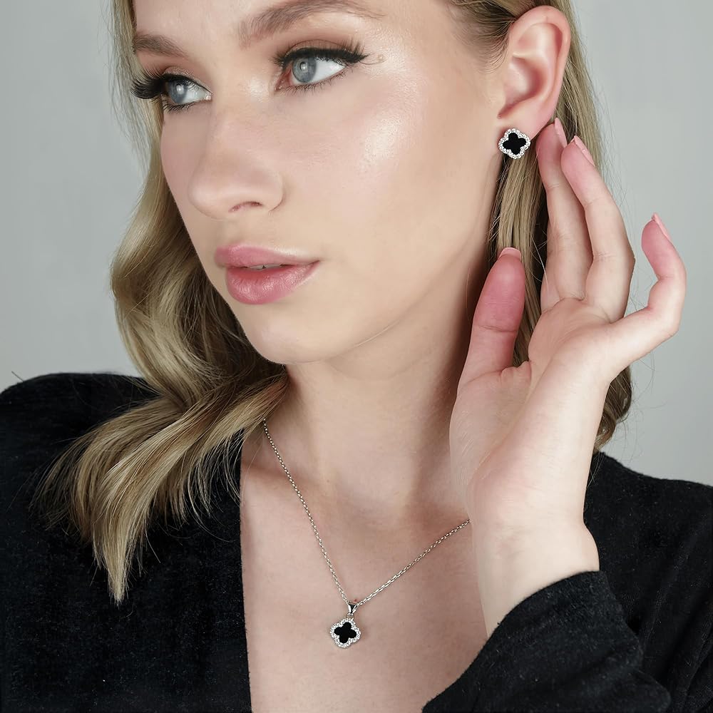 Alhambra-Style Clover Motif Jewelry Set