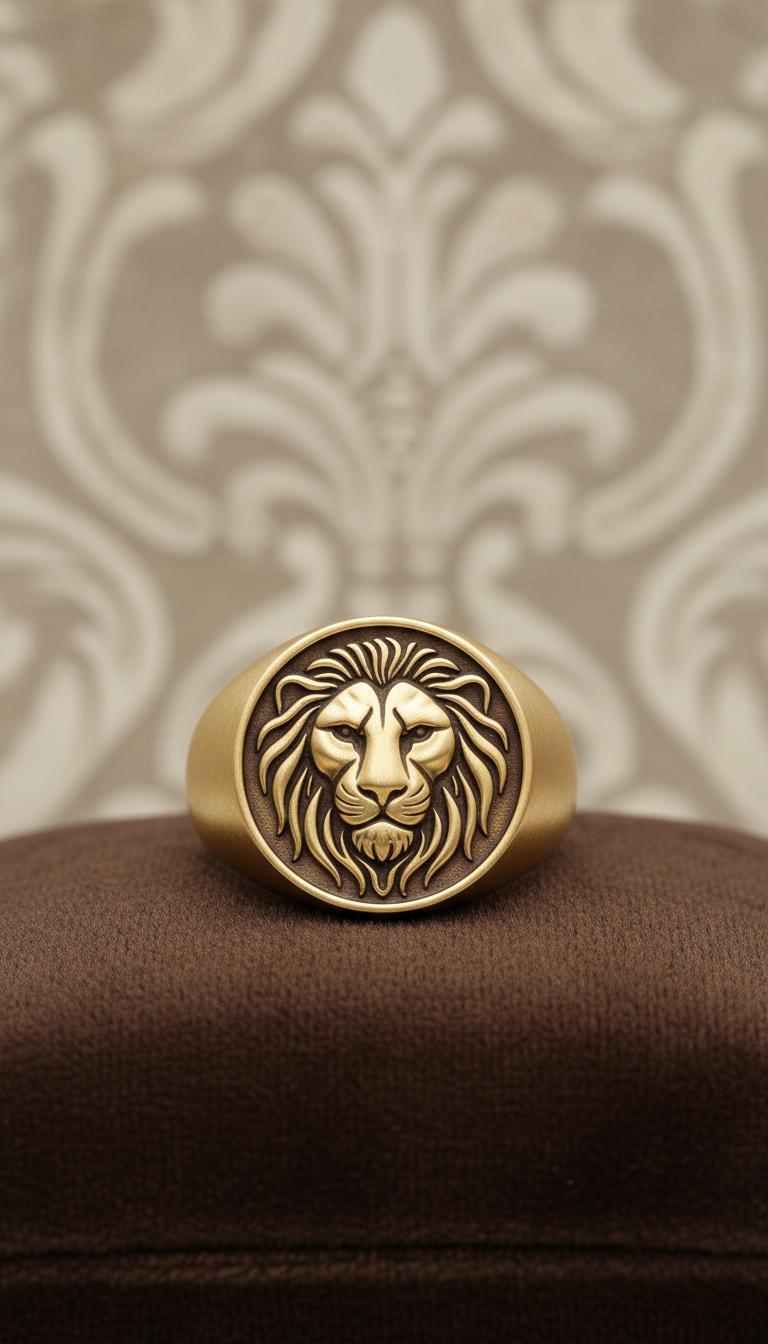 22K Gold Heritage Signet Ring