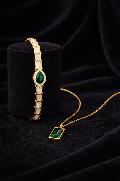 Royal Luxe Signature Bracelet & Pendant Set