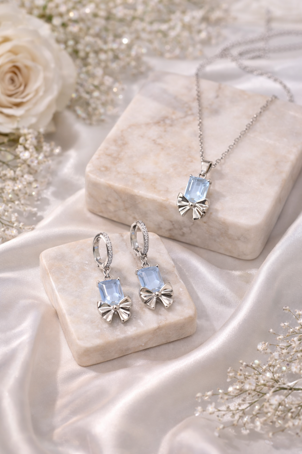 One Carat Zircon Locket Set