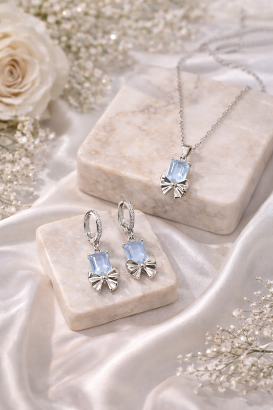 One Carat Zircon Locket Set